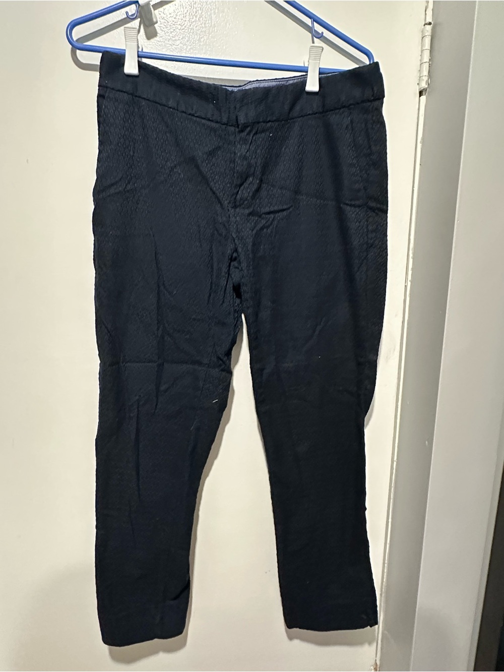 Banana Republic women's Navy Textured Dress Pants